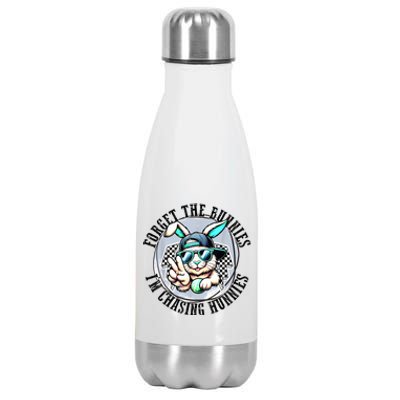 Forget The Bunnies IM Chasing Hunnies Easter Bunny Boy Stainless Steel Insulated Water Bottle