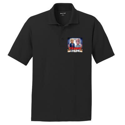 Funny Trump Biden Presidential Election Debate 2024 PosiCharge RacerMesh Polo