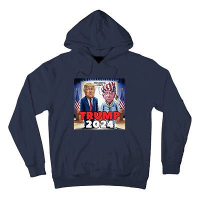 Funny Trump Biden Presidential Election Debate 2024 Tall Hoodie