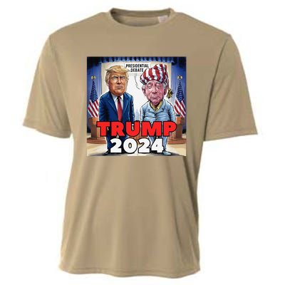 Funny Trump Biden Presidential Election Debate 2024 Cooling Performance Crew T-Shirt