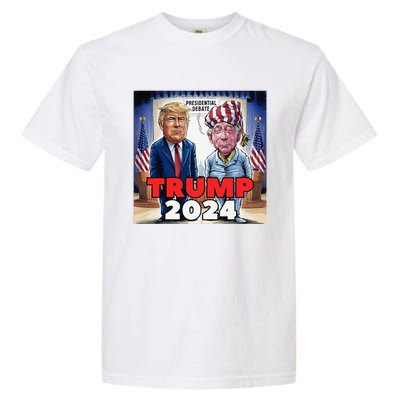 Funny Trump Biden Presidential Election Debate 2024 Garment-Dyed Heavyweight T-Shirt