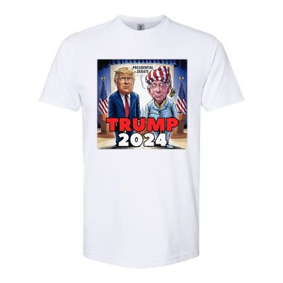 Funny Trump Biden Presidential Election Debate 2024 Softstyle CVC T-Shirt