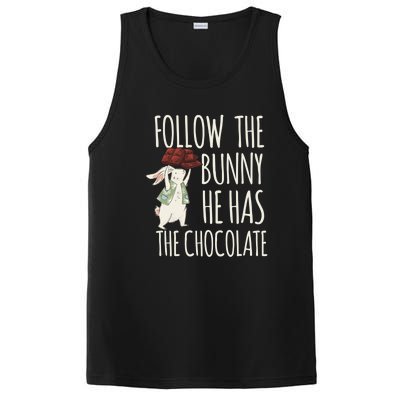 Follow The Bunny He Has The Chocolate Design Cool Gift Christ Easter Gift PosiCharge Competitor Tank