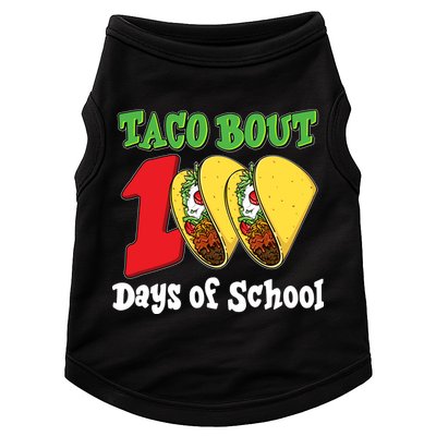 Funny Taco Bout 100 Days Of School Doggie Tank