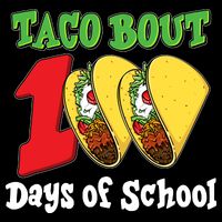 Funny Taco Bout 100 Days Of School Drawstring Bag