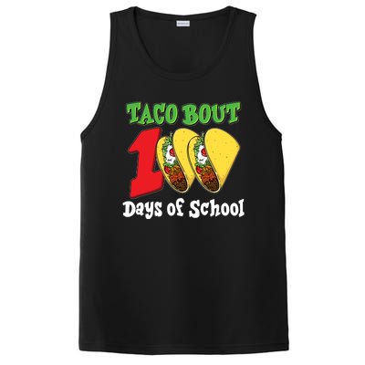 Funny Taco Bout 100 Days Of School PosiCharge Competitor Tank