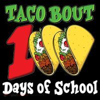 Funny Taco Bout 100 Days Of School Women's V-Neck T-Shirt