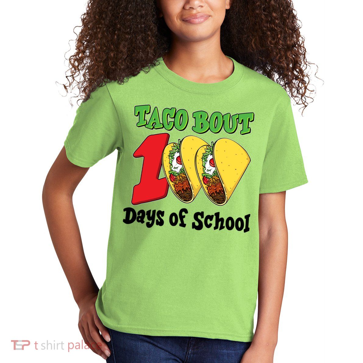 Funny Taco Bout 100 Days Of School Kids T-Shirt