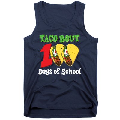 Funny Taco Bout 100 Days Of School Tank Top