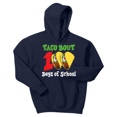 Funny Taco Bout 100 Days Of School Kids Hoodie