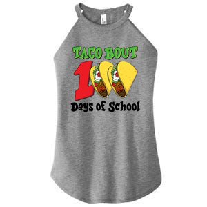 Funny Taco Bout 100 Days Of School Women’s Perfect Tri Rocker Tank