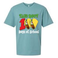 Funny Taco Bout 100 Days Of School Sueded Cloud Jersey T-Shirt