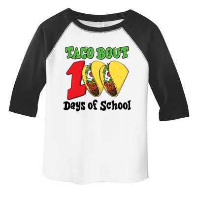 Funny Taco Bout 100 Days Of School Toddler Fine Jersey T-Shirt