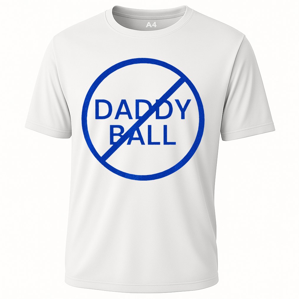 Funny Travel Baseball No Daddy Ball Cooling Performance Crew T-Shirt