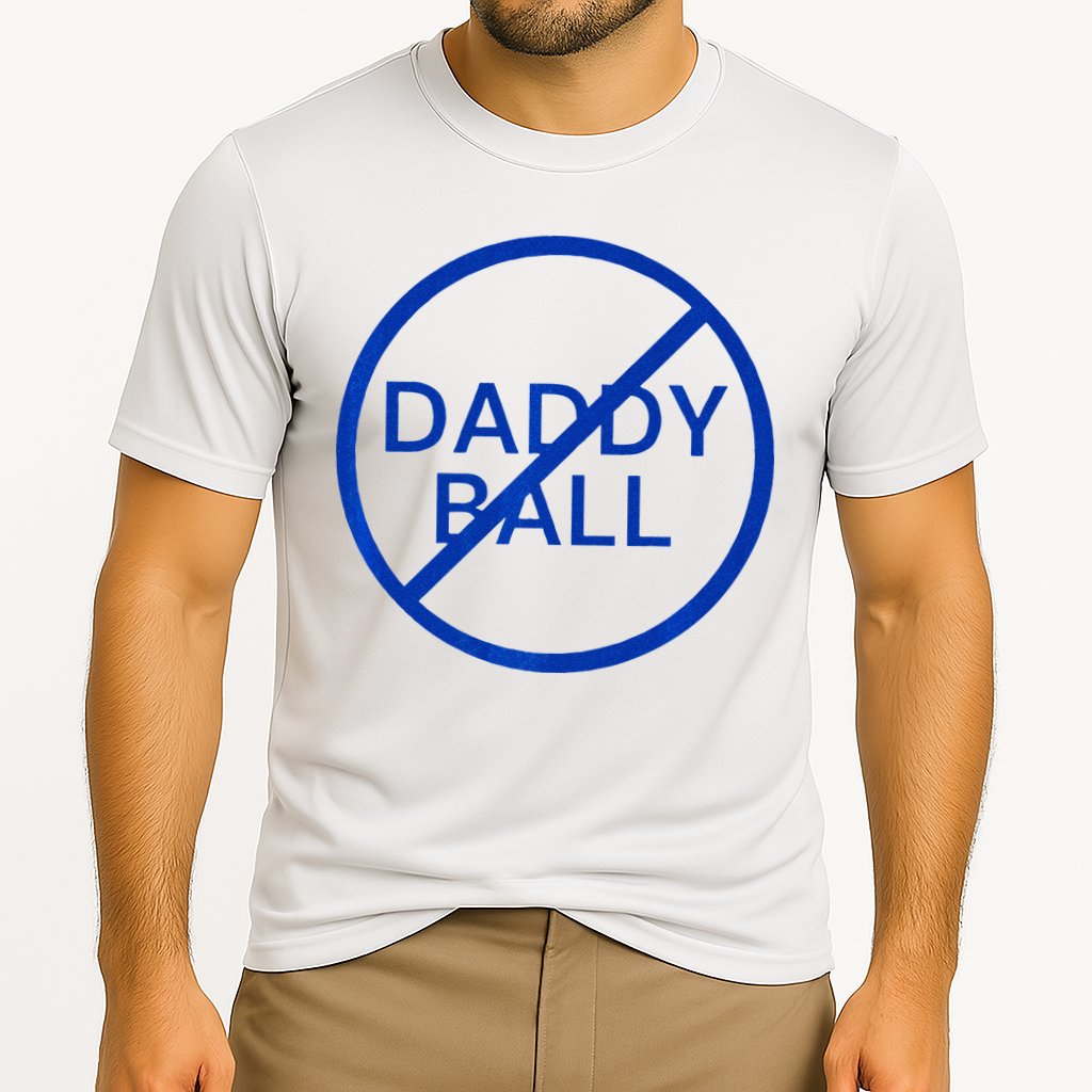 Funny Travel Baseball No Daddy Ball Cooling Performance Crew T-Shirt