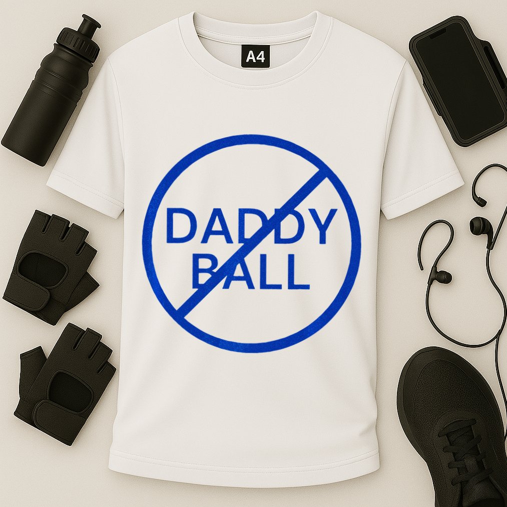 Funny Travel Baseball No Daddy Ball Cooling Performance Crew T-Shirt