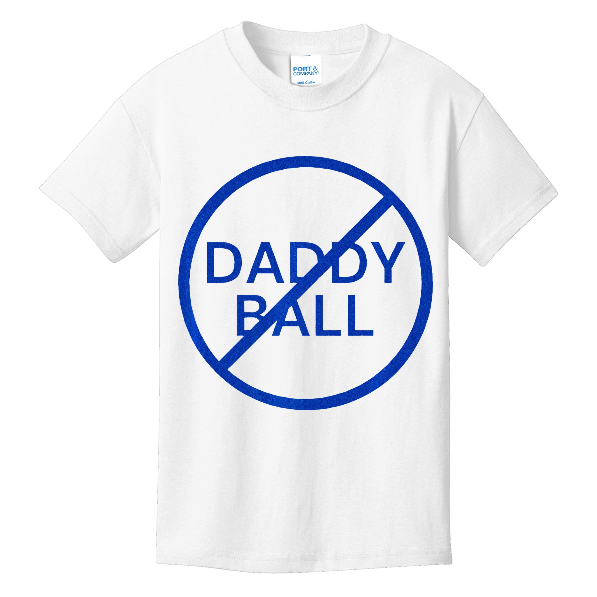 Funny Travel Baseball No Daddy Ball Kids T-Shirt