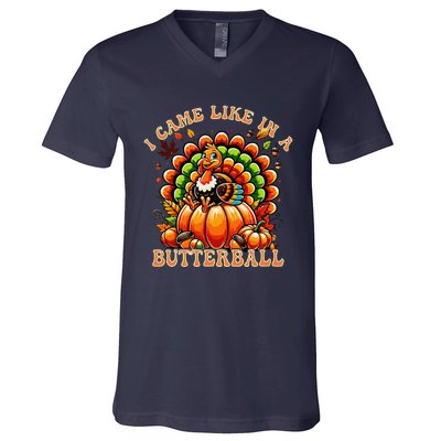 Funny Thanksgiving Butterball Turkey Thanksgiving Costume V-Neck T-Shirt