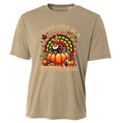 Funny Thanksgiving Butterball Turkey Thanksgiving Costume Cooling Performance Crew T-Shirt