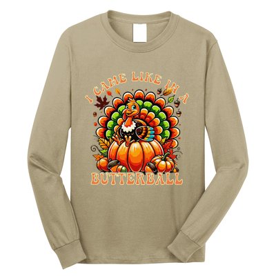 Funny Thanksgiving Butterball Turkey Thanksgiving Costume Long Sleeve Shirt