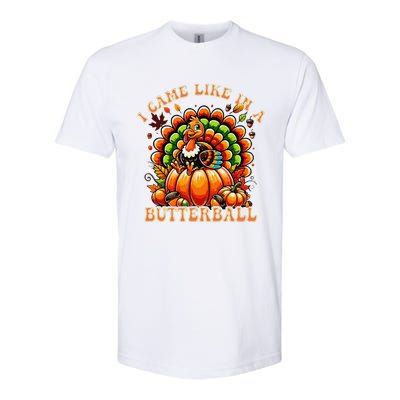 Funny Thanksgiving Butterball Turkey Thanksgiving Costume Softstyle CVC T-Shirt