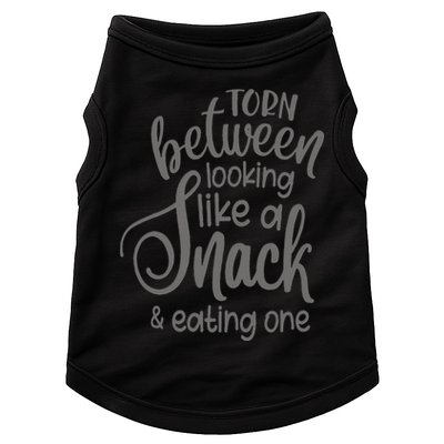 funny Torn Between Looking Like a Snack and Eating One  Doggie Tank