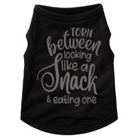 funny Torn Between Looking Like a Snack and Eating One  Doggie Tank