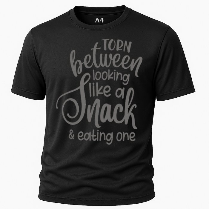 funny Torn Between Looking Like a Snack and Eating One  Performance Shirt