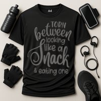 funny Torn Between Looking Like a Snack and Eating One  Performance Shirt