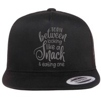 funny Torn Between Looking Like a Snack and Eating One  Flatbill Hat