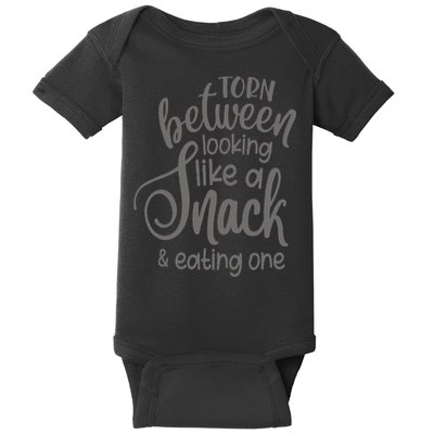 funny Torn Between Looking Like a Snack and Eating One  Baby Bodysuit