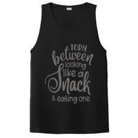 funny Torn Between Looking Like a Snack and Eating One  PosiCharge Competitor Tank