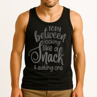 funny Torn Between Looking Like a Snack and Eating One  Tank Top