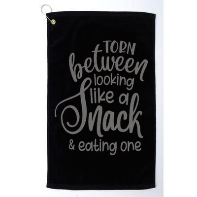 funny Torn Between Looking Like a Snack and Eating One  Golf Towel