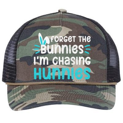 Forget The Bunnies IM Chasing Hunnies Retro Rope Trucker Hat Cap