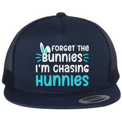 Forget The Bunnies IM Chasing Hunnies Flat Bill Trucker Hat