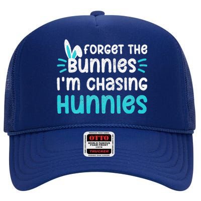 Forget The Bunnies IM Chasing Hunnies High Crown Mesh Back Trucker Hat