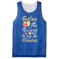 Follow The Bunny He Has The Chocolate Gift Mesh Reversible Basketball Jersey Tank