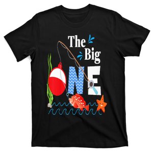 Fishing The Big One Year 1st First Birthday Little Fisherman T-Shirt