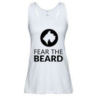 Fear The Beard Funny Schnauzer Lover Ladies Essential Flowy Tank