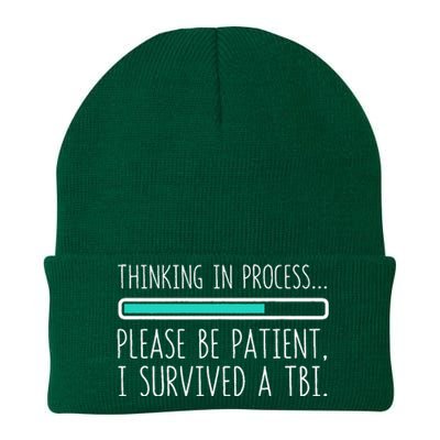 Funny Traumatic Brain Injury Awareness Thinking In Process Knit Cap Winter Beanie