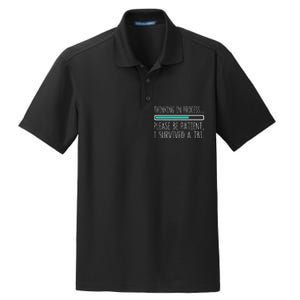 Funny Traumatic Brain Injury Awareness Thinking In Process Dry Zone Grid Polo