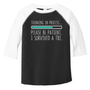 Funny Traumatic Brain Injury Awareness Thinking In Process Toddler Fine Jersey T-Shirt