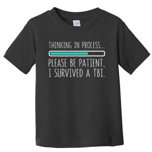 Funny Traumatic Brain Injury Awareness Thinking In Process Toddler T-Shirt