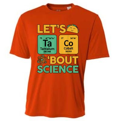 Funny Taco Bout Science Tuesday Chemistry STEM Teacher Cooling Performance Crew T-Shirt