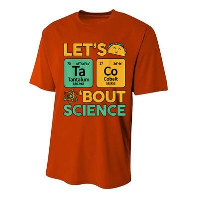 Funny Taco Bout Science Tuesday Chemistry STEM Teacher Performance Sprint T-Shirt