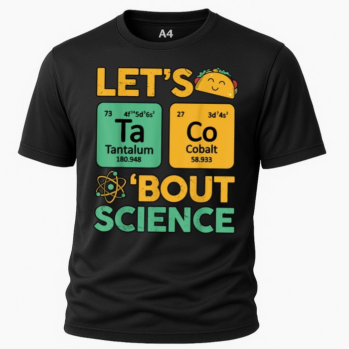 Funny Taco Bout Science Tuesday Chemistry STEM Teacher Cooling Performance Crew T-Shirt