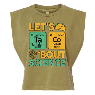 Funny Taco Bout Science Tuesday Chemistry STEM Teacher Garment-Dyed Women's Muscle Tee