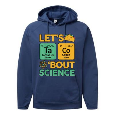 Funny Taco Bout Science Tuesday Chemistry STEM Teacher Performance Fleece Hoodie