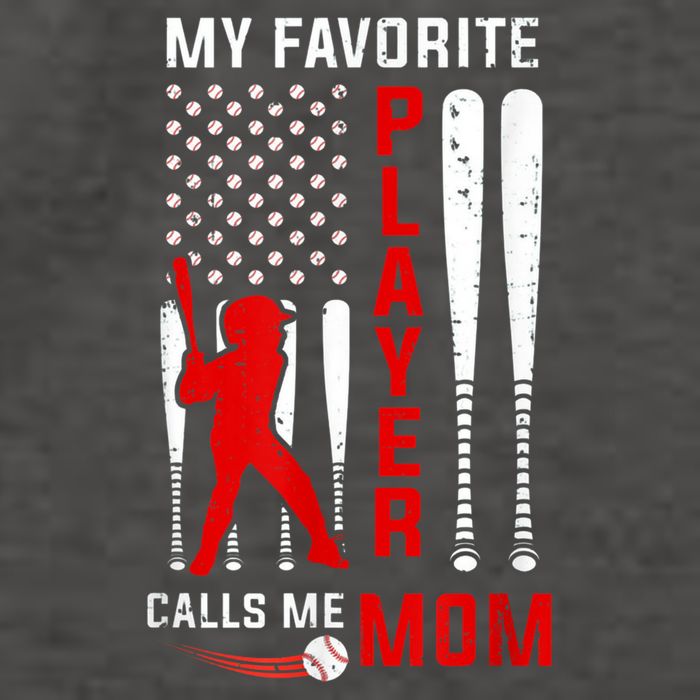 Favorite Tee Ball Player Calls Me Mom Usa Flag Mother's Day Vector Backpack